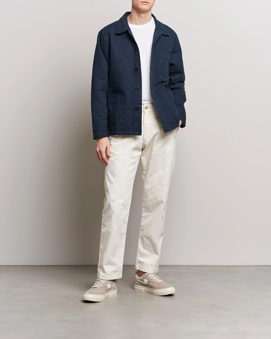 Herre | Skjorter | Colorful Standard | Organic Workwear Jacket Navy Blue