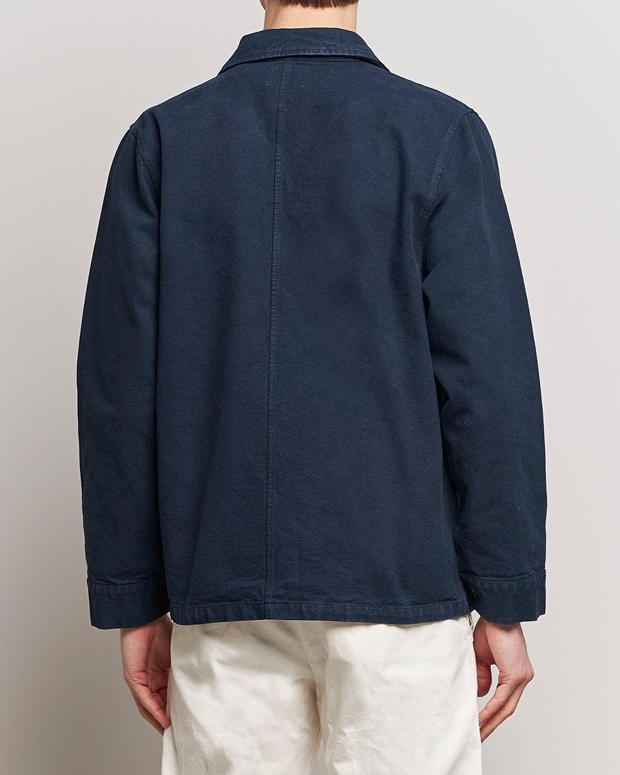 Herre | Skjorter | Colorful Standard | Organic Workwear Jacket Navy Blue
