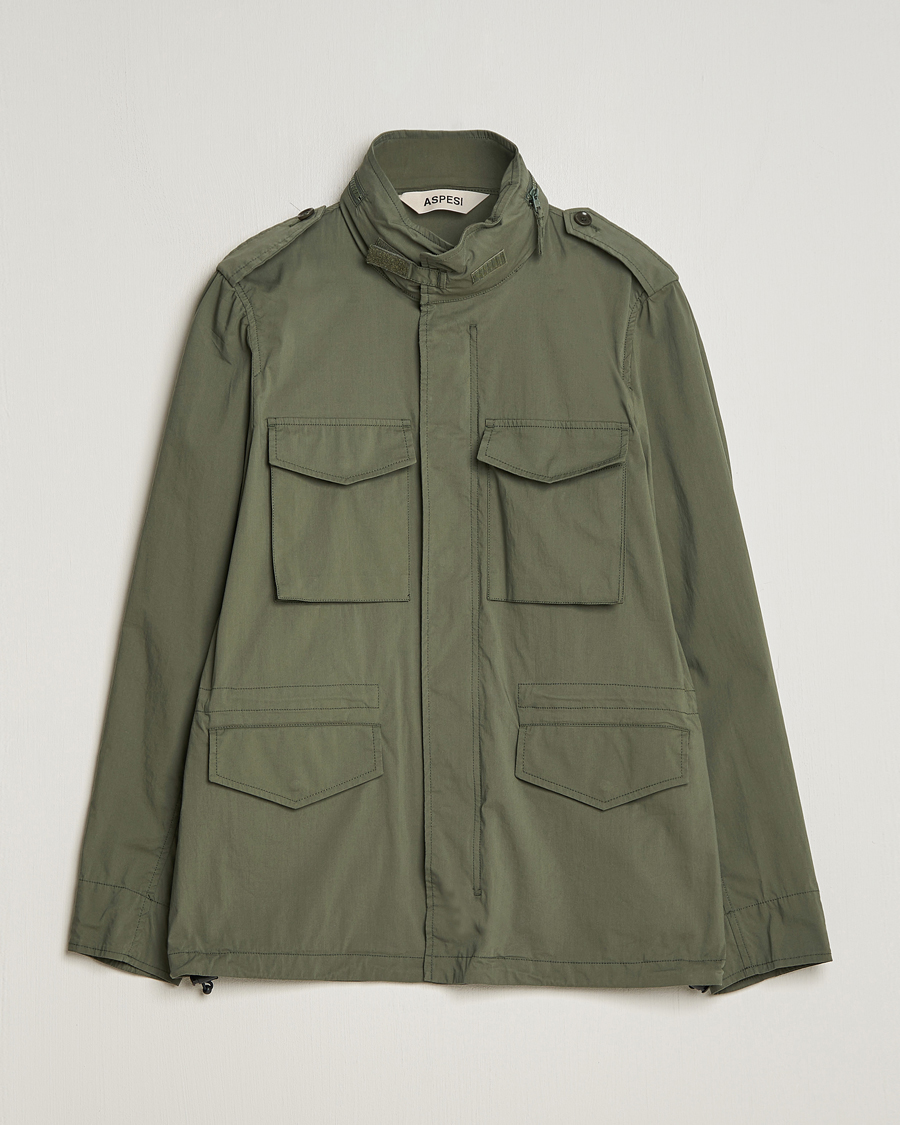 Herre | Jakker | Aspesi | Lightweight Cotton Field Jacket Military
