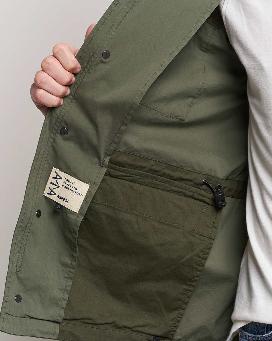 Herre | Jakker | Aspesi | Lightweight Cotton Field Jacket Military