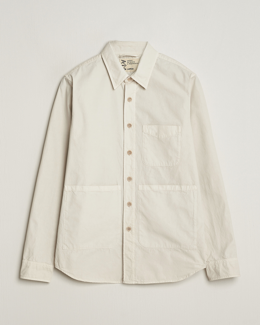 Herr |  | Aspesi | Utility Shirt Jacket Light Beige