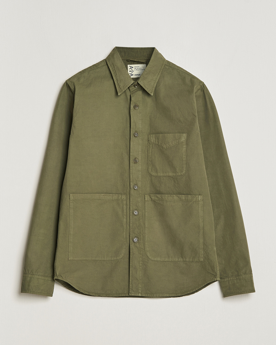 Herre | Jakker | Aspesi | Utility Shirt Jacket Military