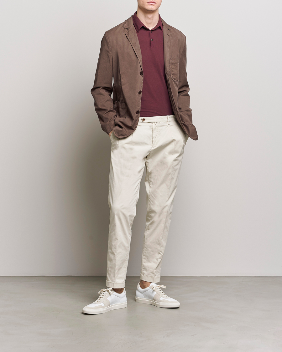 Herre | Blazere & jakker | Aspesi | Samuraki Washed Cotton Blazer Dark Brown