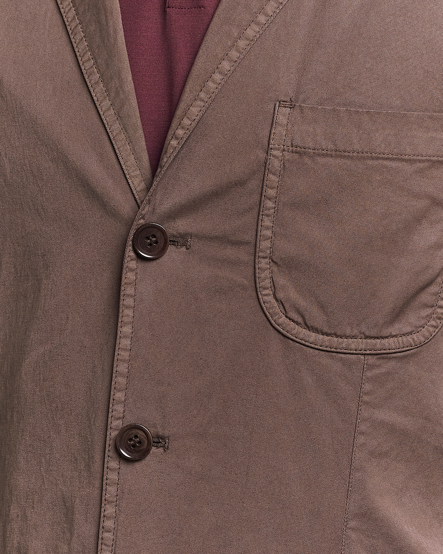 Herre | Blazere & jakker | Aspesi | Samuraki Washed Cotton Blazer Dark Brown