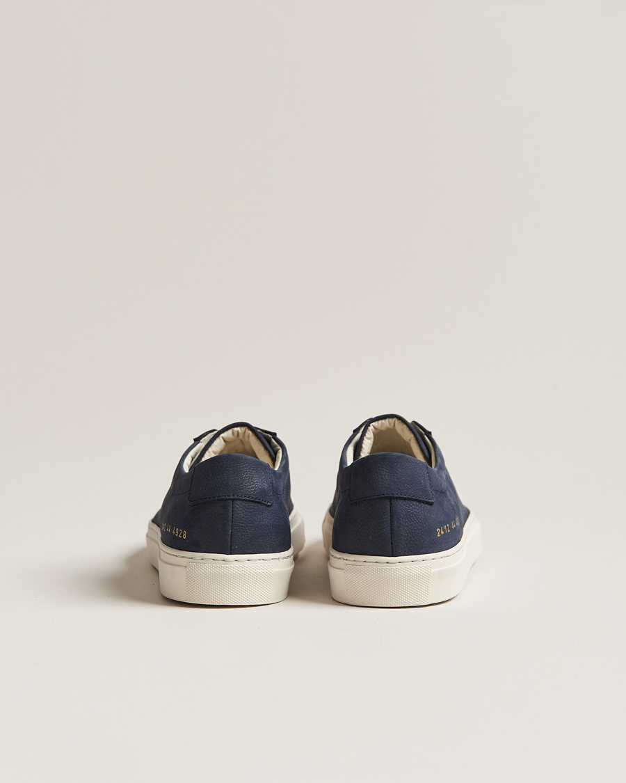 Herre | Common Projects Original Achilles Pebbled Nubuck Sneaker Navy | Common Projects | Original Achilles Pebbled Nubuck Sneaker Navy