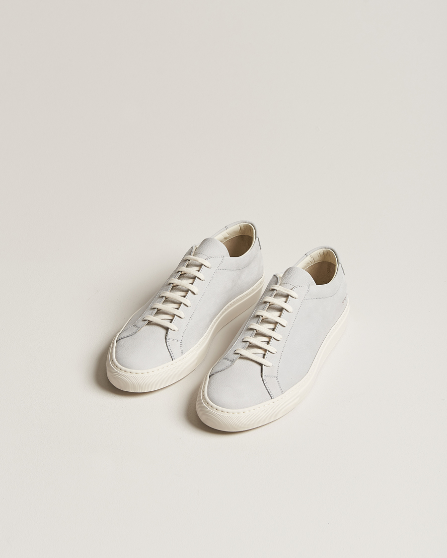 Herre | Common Projects Original Achilles Pebbled Nubuck Sneaker Grey | Common Projects | Original Achilles Pebbled Nubuck Sneaker Grey