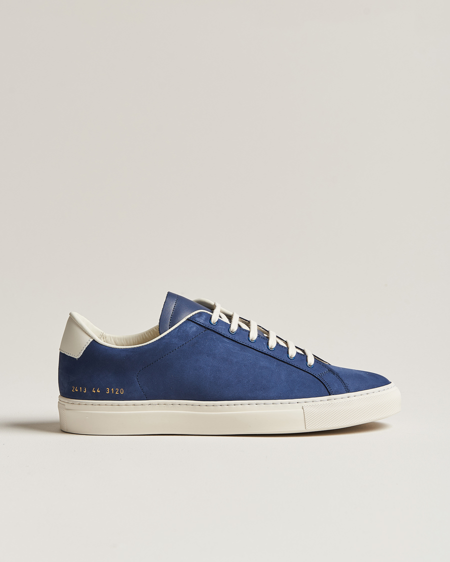 Herre | Common Projects Retro Pebbled Nappa Leather Sneaker Blue/White | Common Projects | Retro Pebbled Nappa Leather Sneaker Blue/White