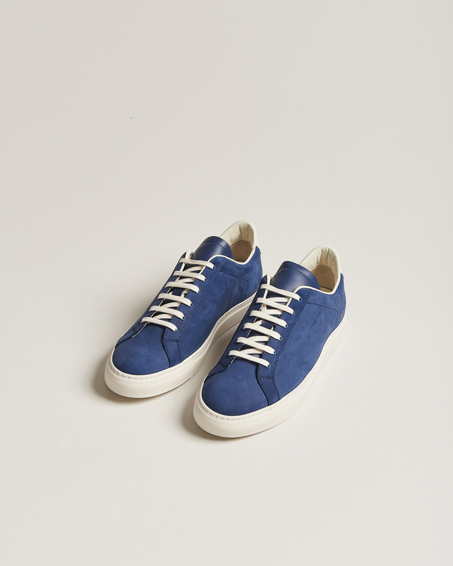 Herre | Common Projects Retro Pebbled Nappa Leather Sneaker Blue/White | Common Projects | Retro Pebbled Nappa Leather Sneaker Blue/White