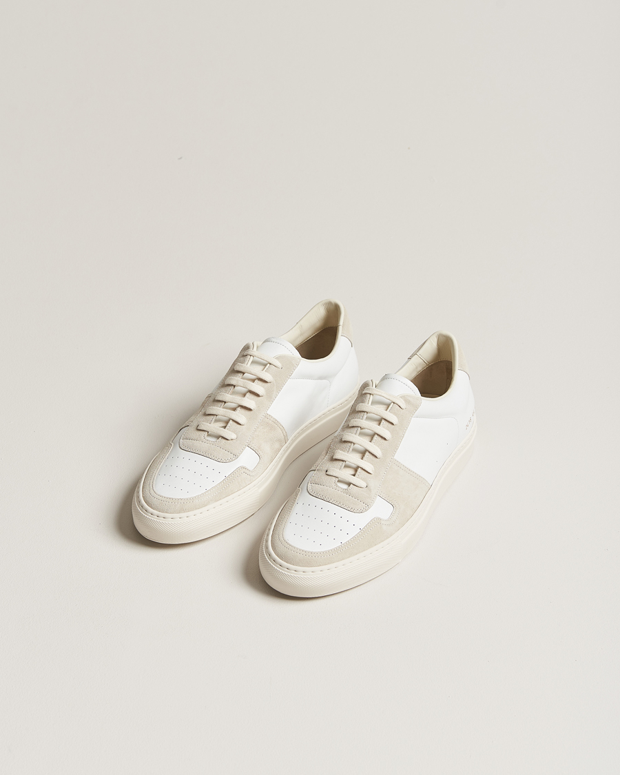 Herre | Common Projects B Ball Duo Leather Sneaker Off White/Beige | Common Projects | B Ball Duo Leather Sneaker Off White/Beige
