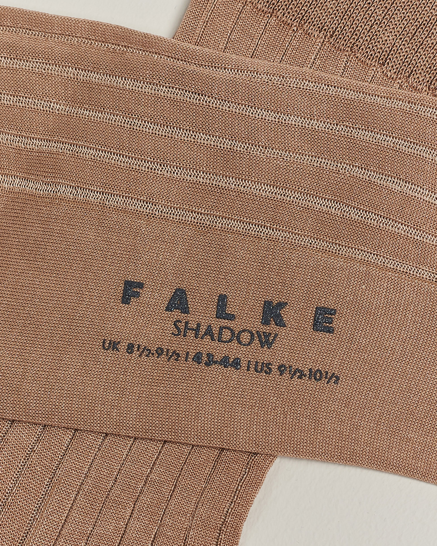 Herre |  | Falke | Shadow Stripe Sock Camel/White