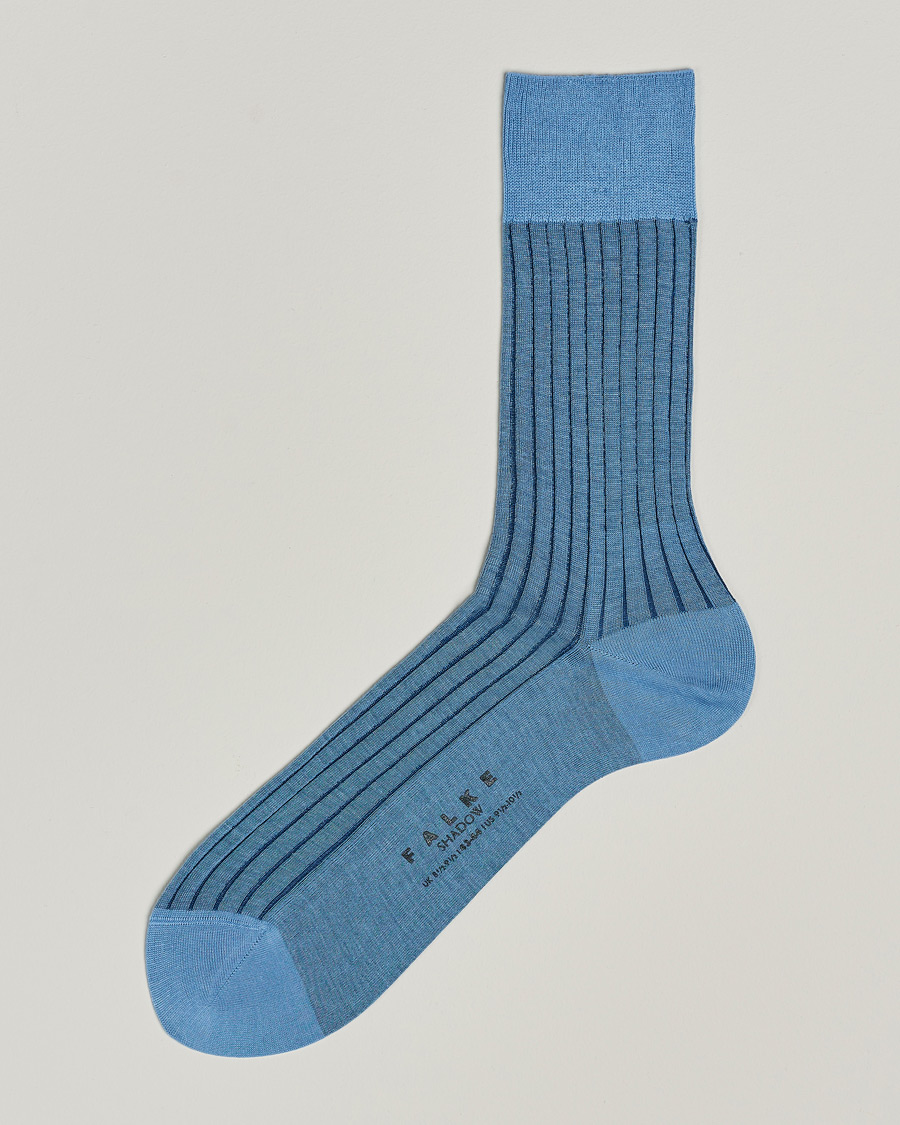 Herre | Undertøj | Falke | Shadow Stripe Sock Light Blue/Navy