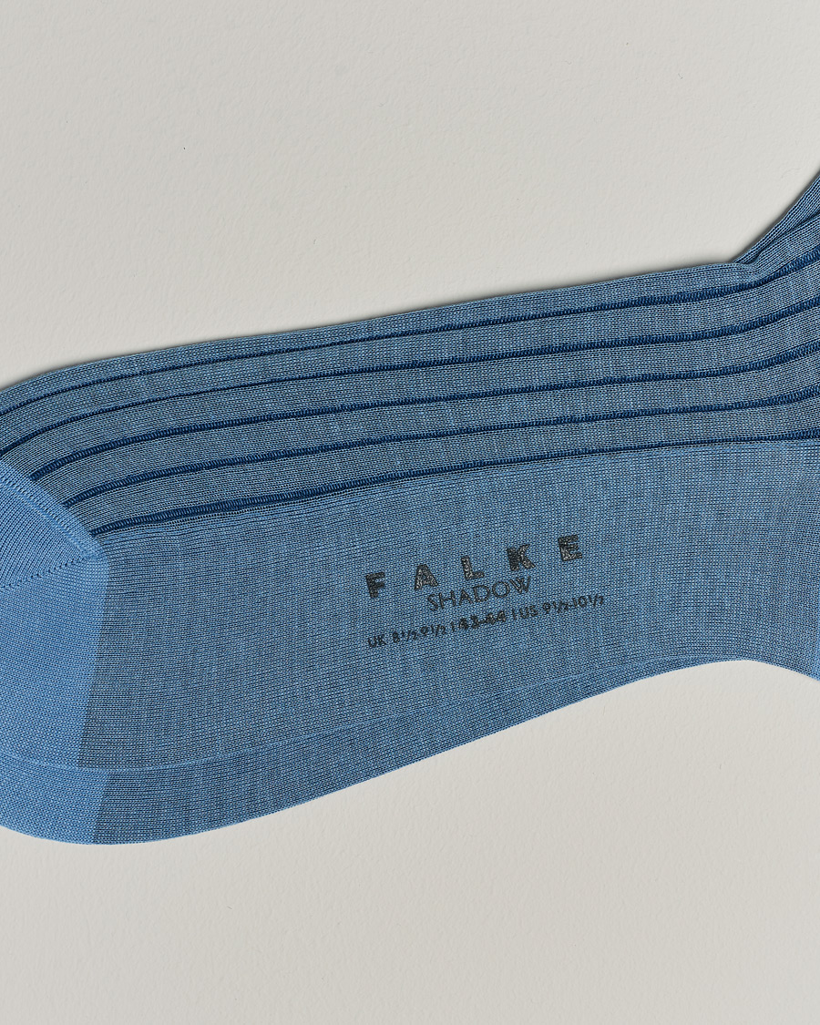 Herre | Almindelige sokker | Falke | Shadow Stripe Sock Light Blue/Navy