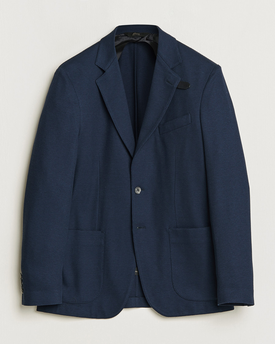 Herre | Blazere & jakker | Brioni | Cotton/Silk Jersey Blazer Navy