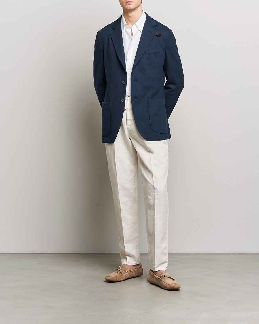 Herre | Blazere & jakker | Brioni | Cotton/Silk Jersey Blazer Navy