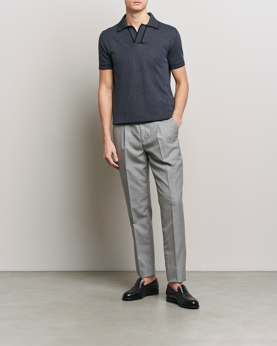 Herre | Polotrøjer | Brioni | Soft Cotton Polo Navy