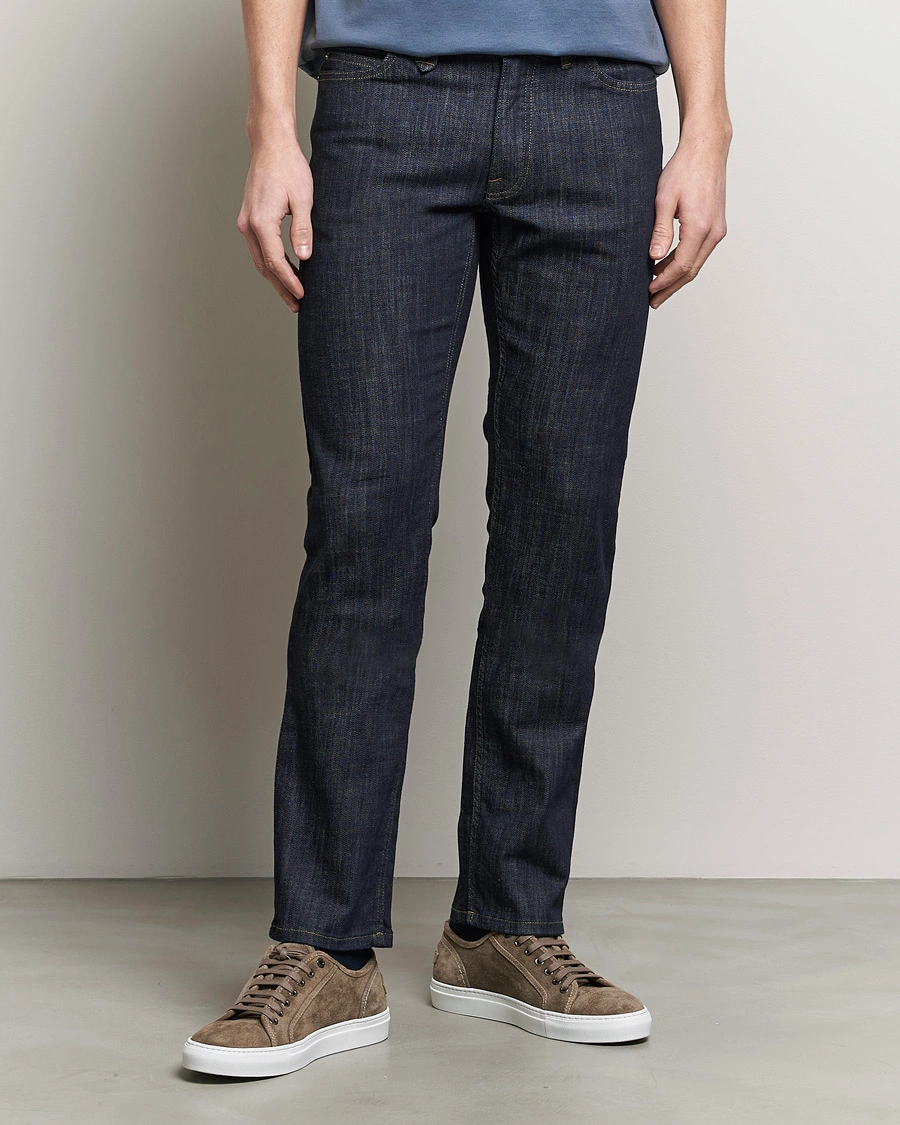 Herre | Italian Department | Brioni | Slim Fit Stretch Jeans Dark Indigo