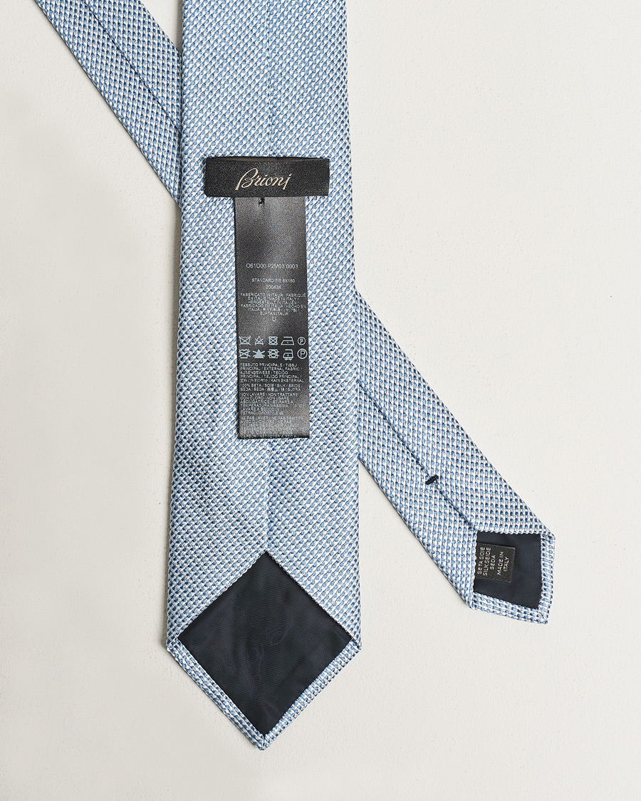 Herre | Brioni Structured Silk Tie Light Blue | Brioni | Structured Silk Tie Light Blue