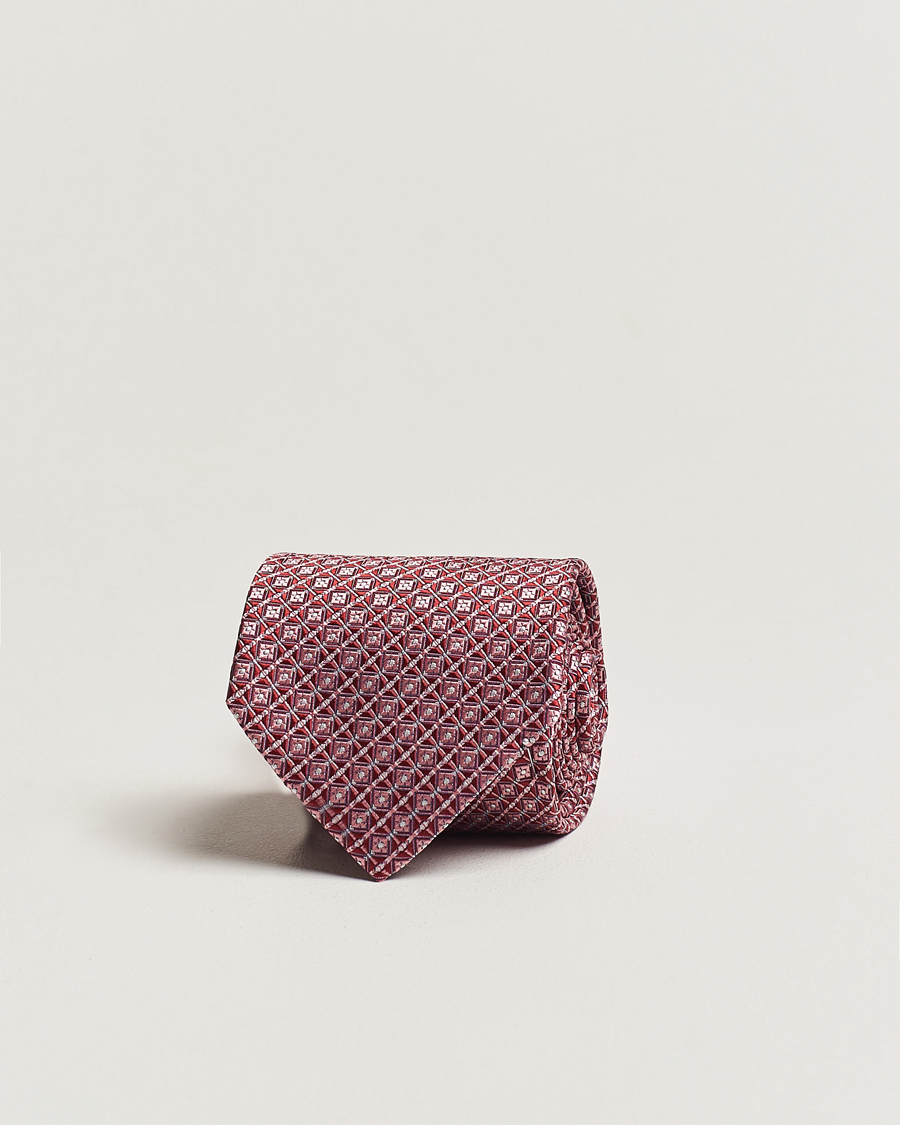 Herre | Brioni Structured Silk Tie Dark Red | Brioni | Structured Silk Tie Dark Red
