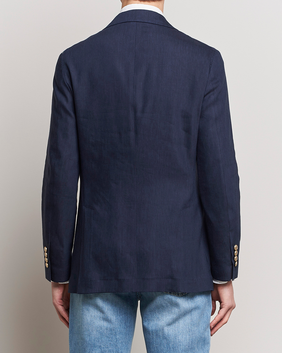 Herre | Blazere & jakker | Brunello Cucinelli | Double Breasted Wool/Linen Blazer Navy