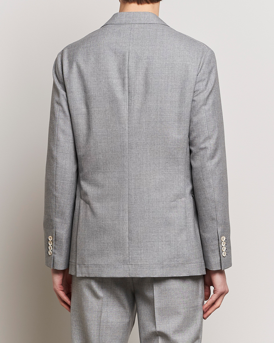 Herre | Blazere & jakker | Brunello Cucinelli | Peak Lapel Wool Blazer Light Grey