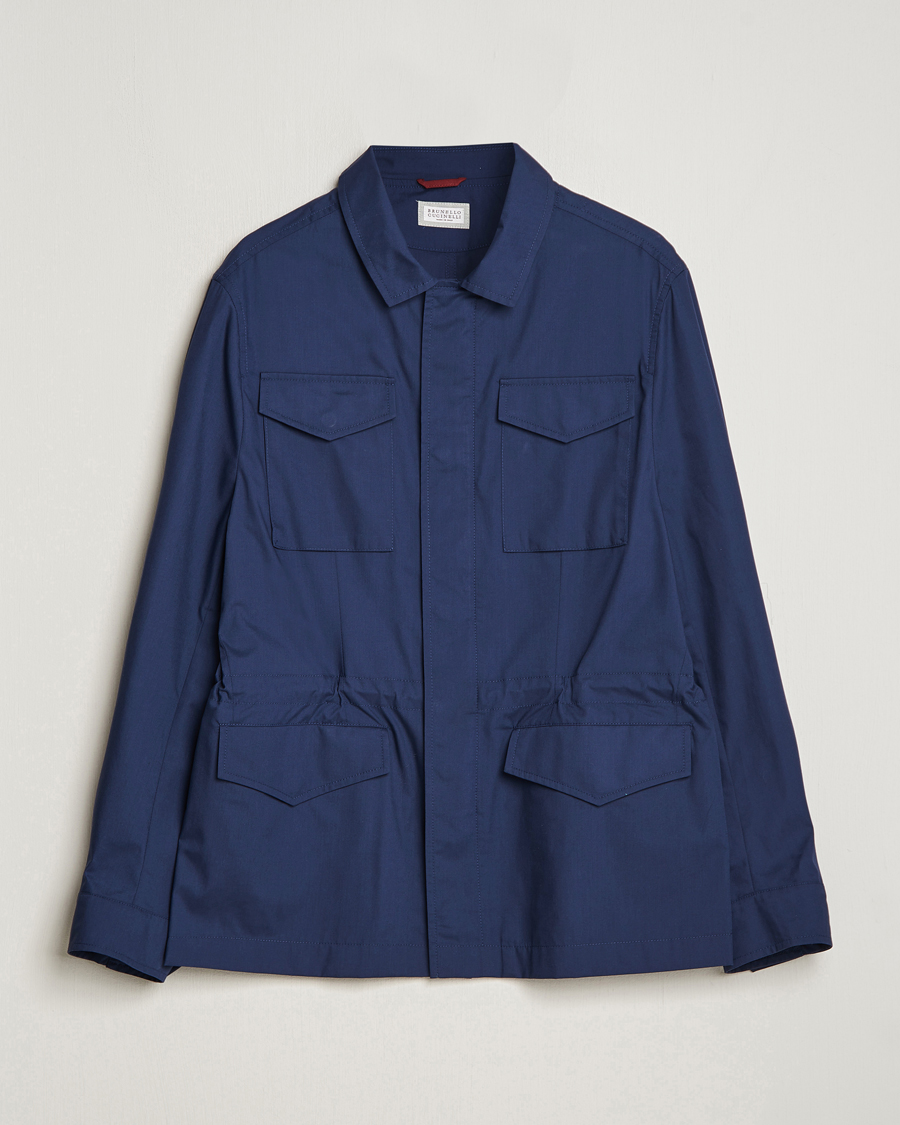 Herre | Jakker | Brunello Cucinelli | Lightweight Field Jacket Navy