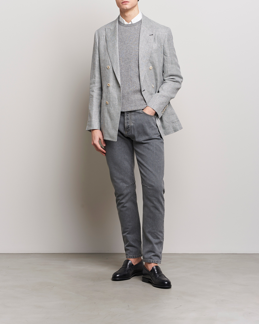 Herre | Jeans | Brunello Cucinelli | Leisure Fit Jeans Grey Wash