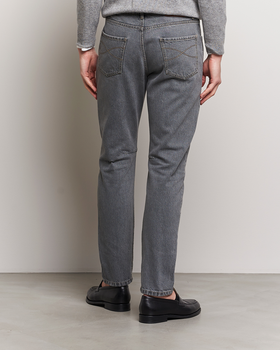 Herre | Jeans | Brunello Cucinelli | Leisure Fit Jeans Grey Wash