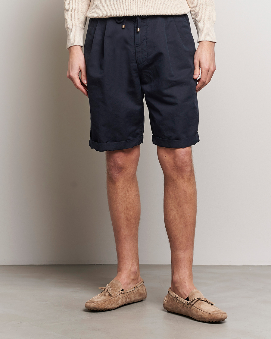 Herre | Italian Department | Brunello Cucinelli | Drawstring Shorts Navy