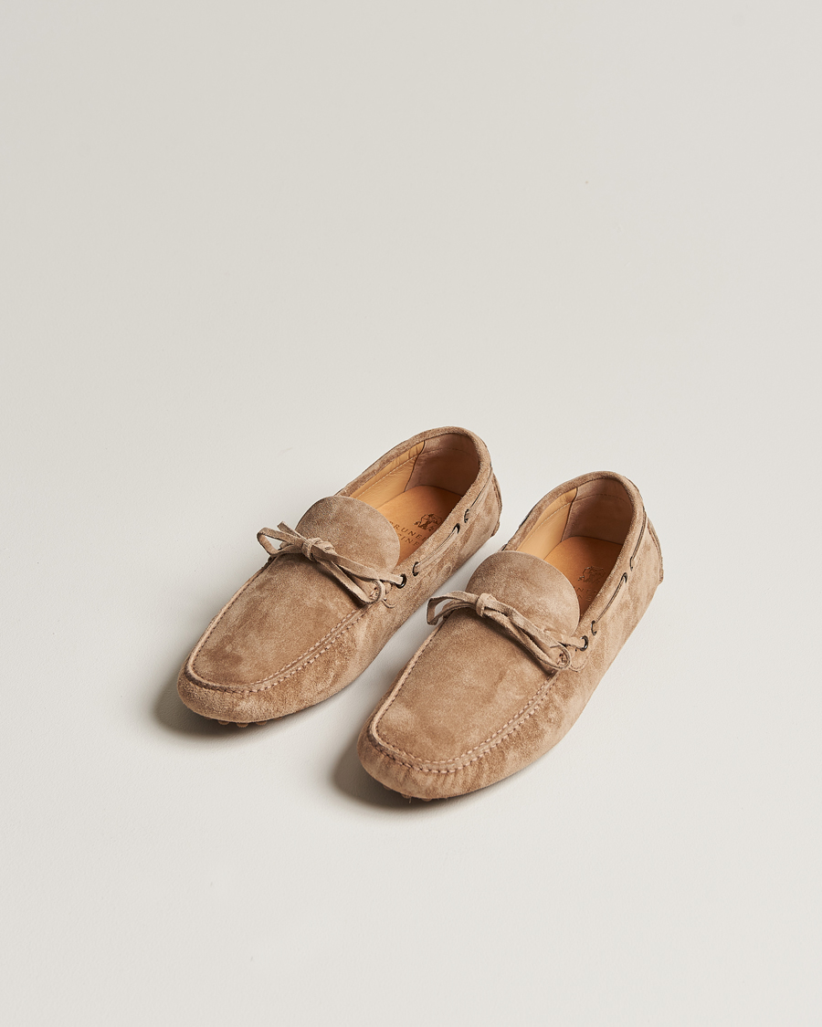 Herre | Mokkasiner | Brunello Cucinelli | Laced Carshoe Beige Suede