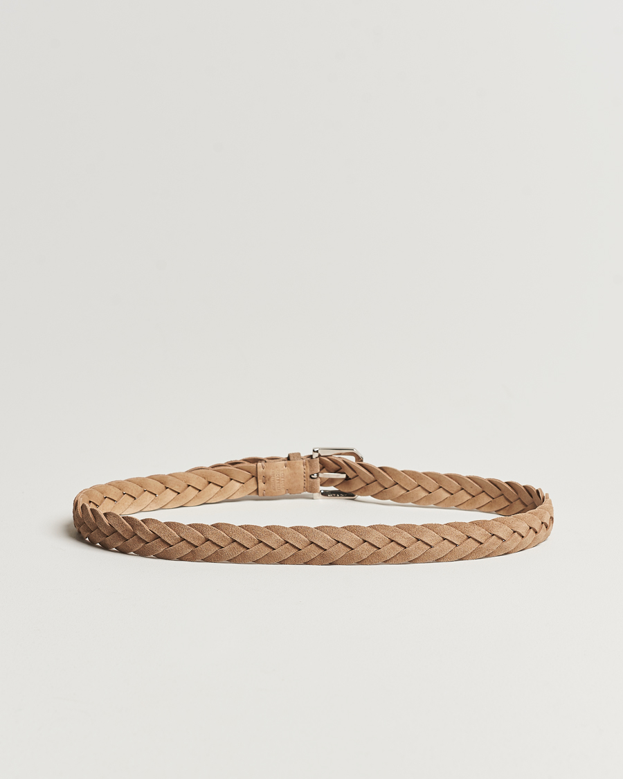 Herre | Brunello Cucinelli | Brunello Cucinelli | Braided Belt Desert Suede