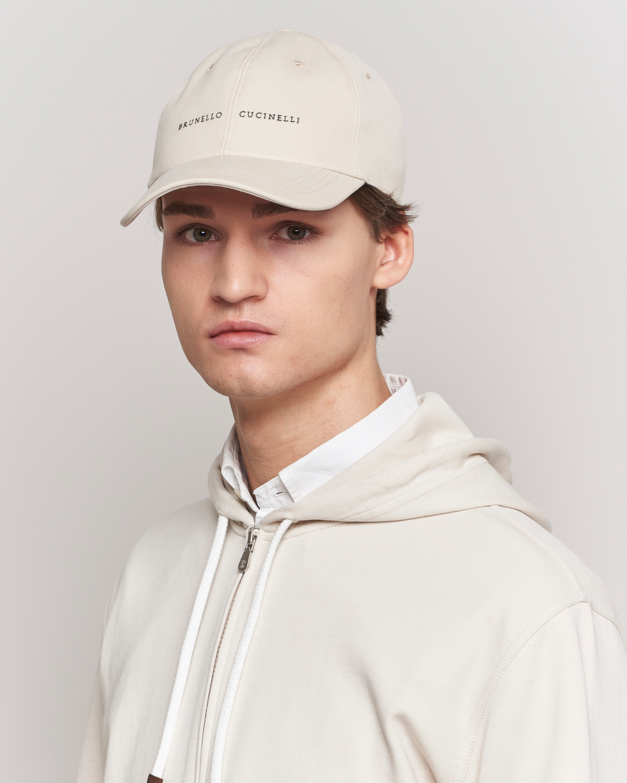 Herre | Italian Department | Brunello Cucinelli | Cotton Baseball Cap Light Beige