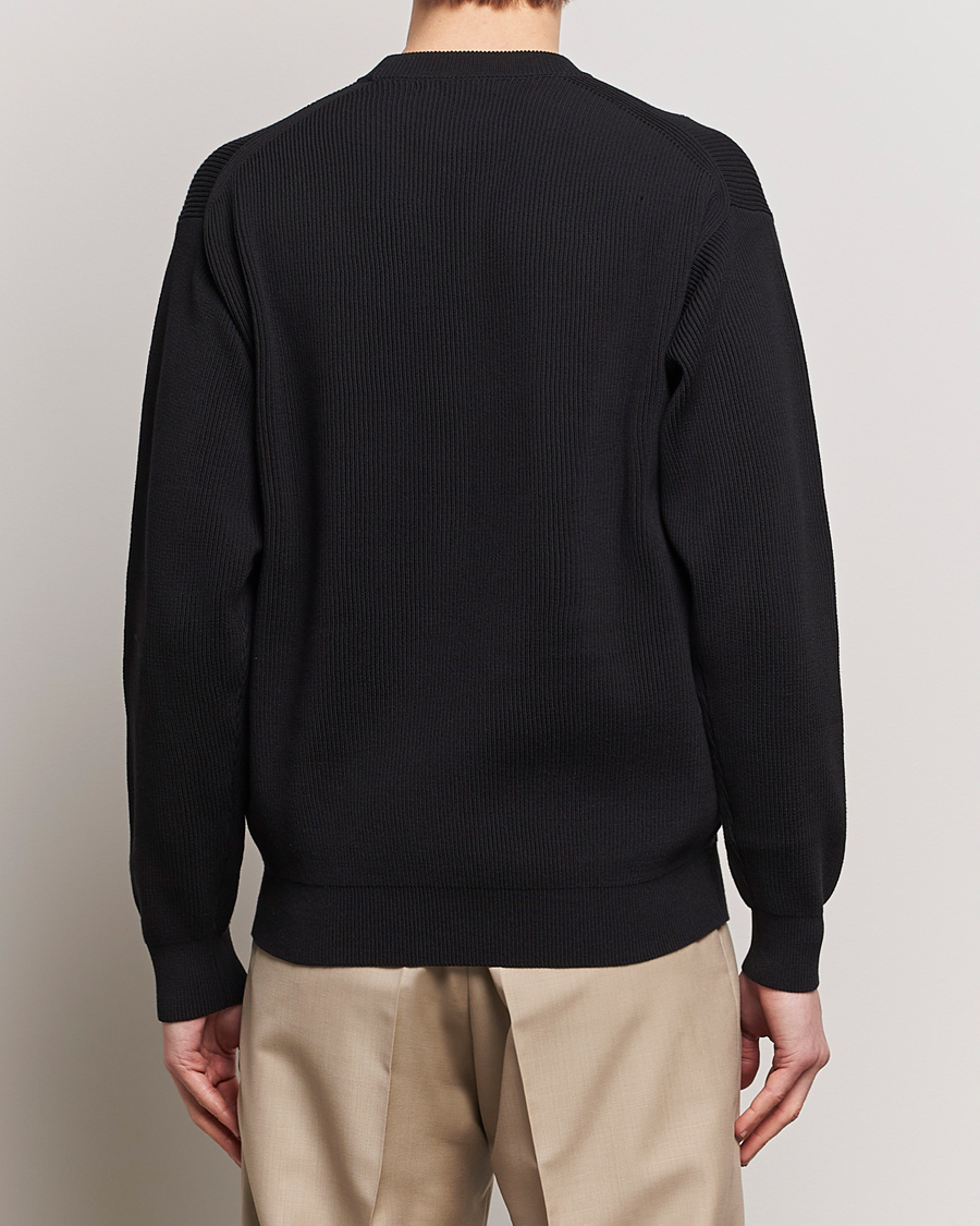 Herre | Trøjer | Auralee | Hard Twist Rib Knit Pullover Black
