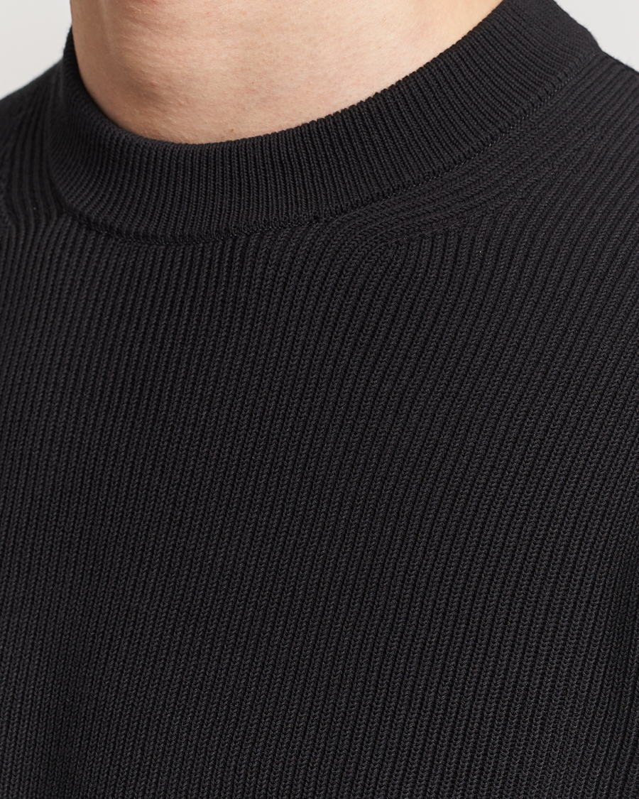 Herre | Trøjer | Auralee | Hard Twist Rib Knit Pullover Black
