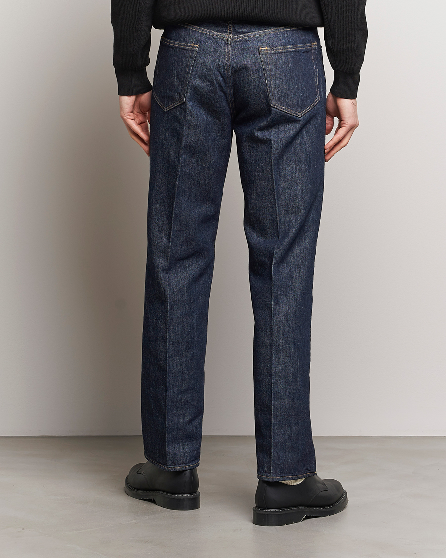 Herre | Jeans | Auralee | Regular Fit Denim Pants Dark Indigo