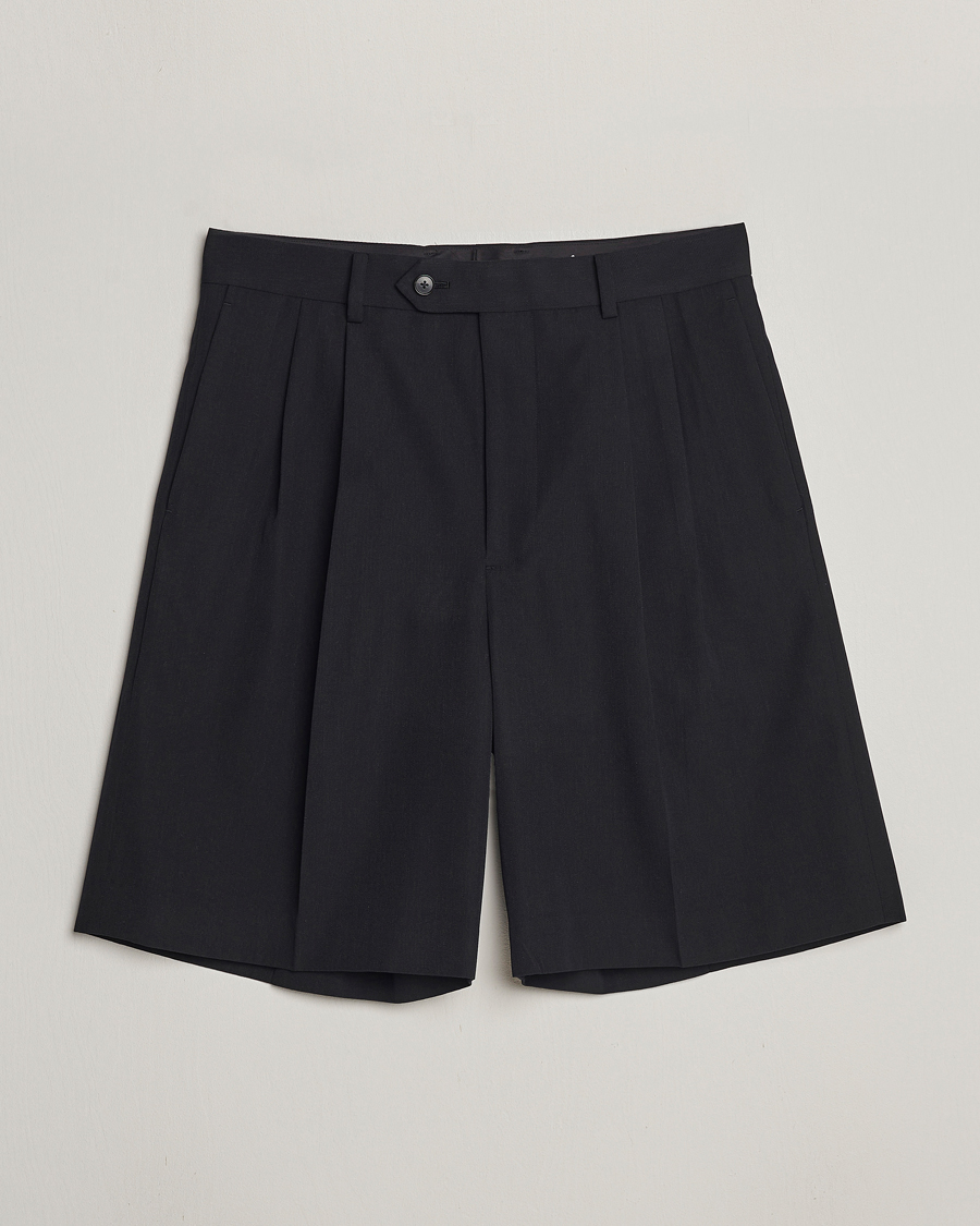 Herre | Shorts | Auralee | Light Wool Gabardine Shorts Black