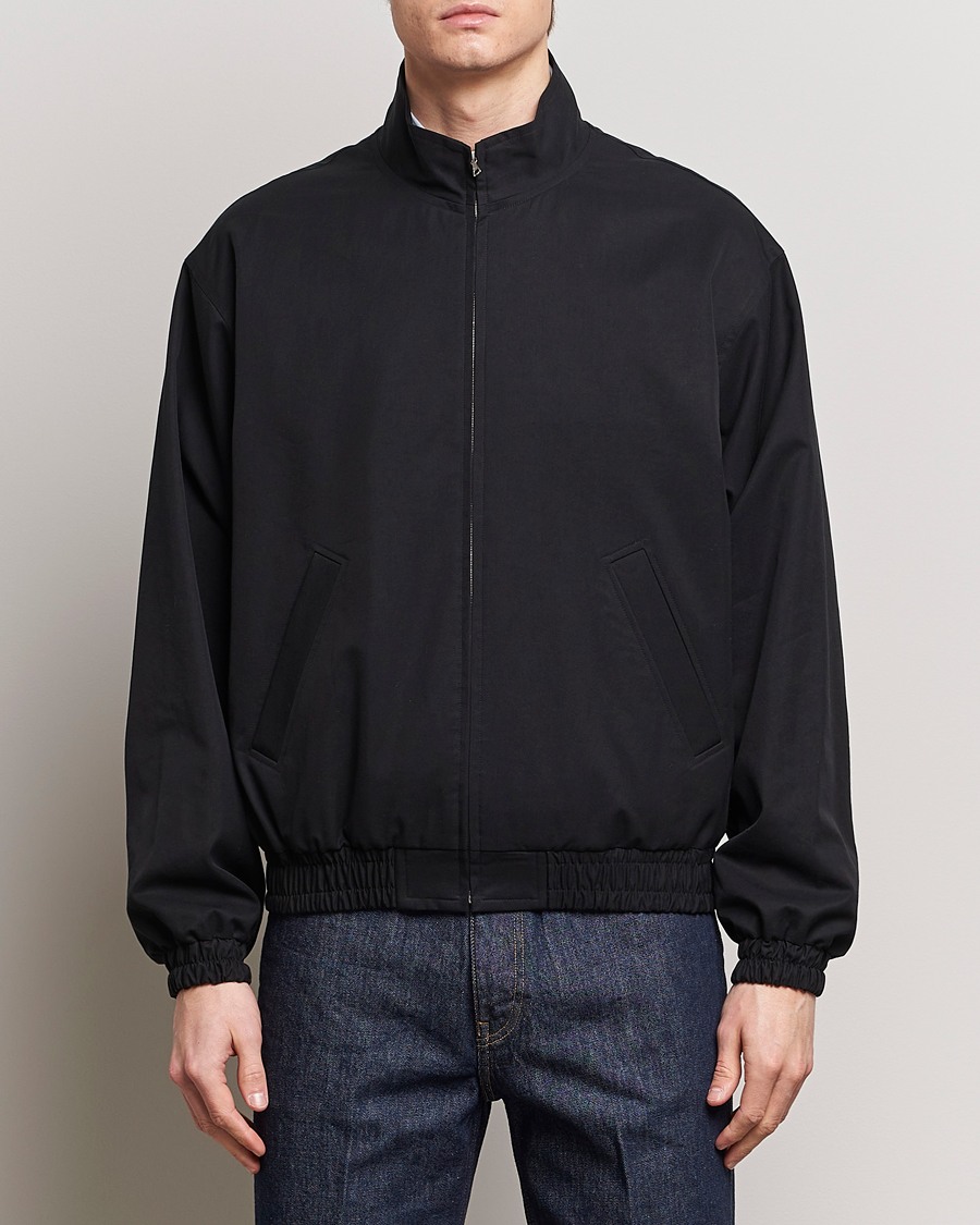 Herre | Japanese Department | Auralee | Washed Silk Chambray Blouson Black