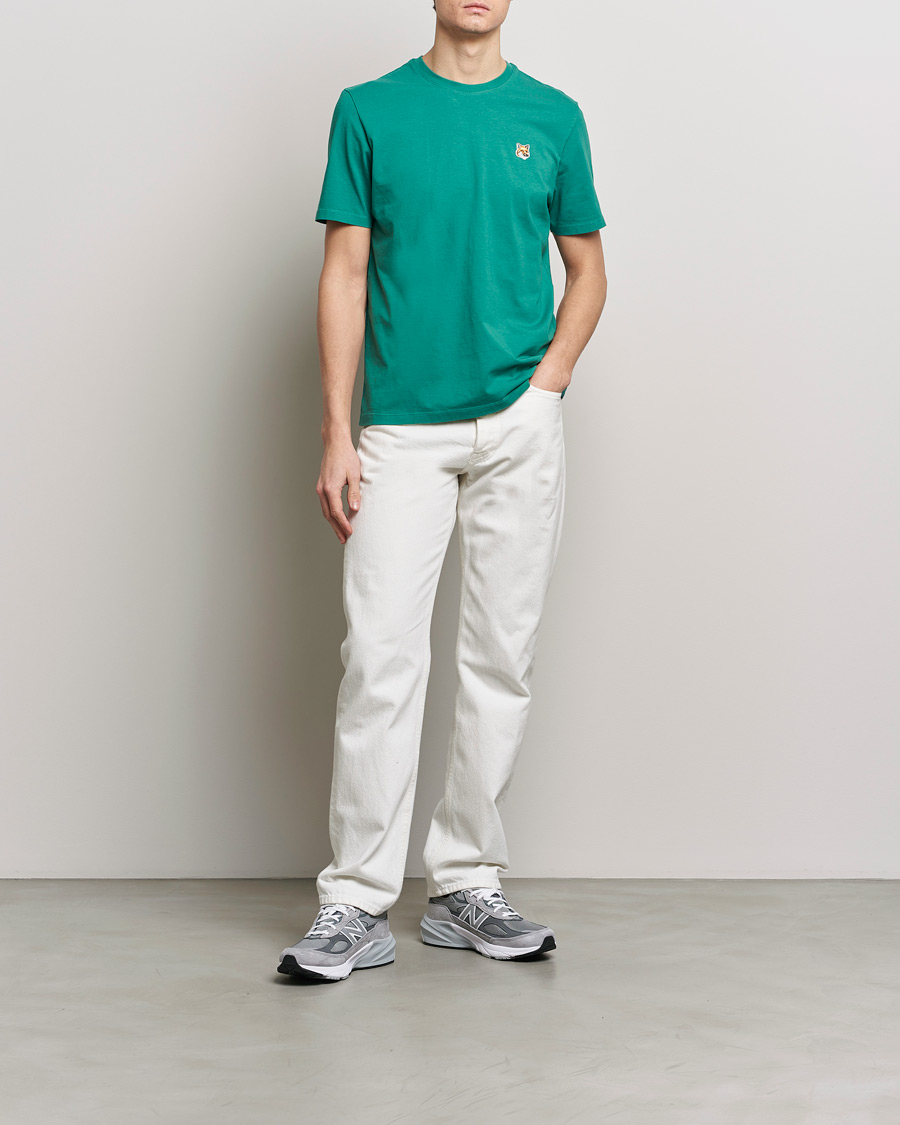 Herre | T-Shirts | Maison Kitsuné | Fox Head T-Shirt Pine Green