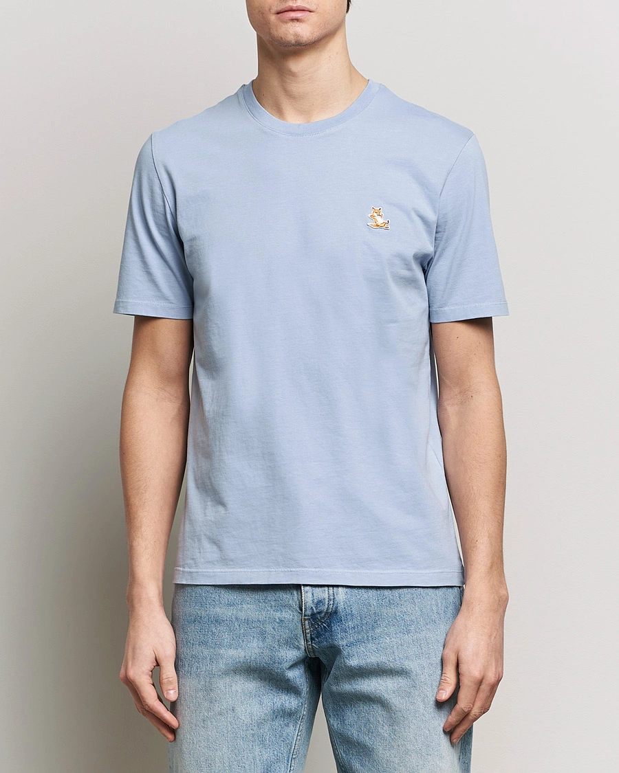 Herre | Kortærmede t-shirts | Maison Kitsuné | Chillax Fox T-Shirt Beat Blue