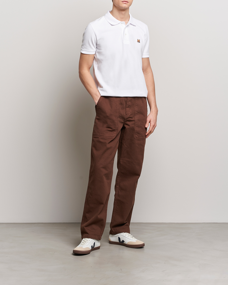 Herre | Polotrøjer | Maison Kitsuné | Fox Head Polo White