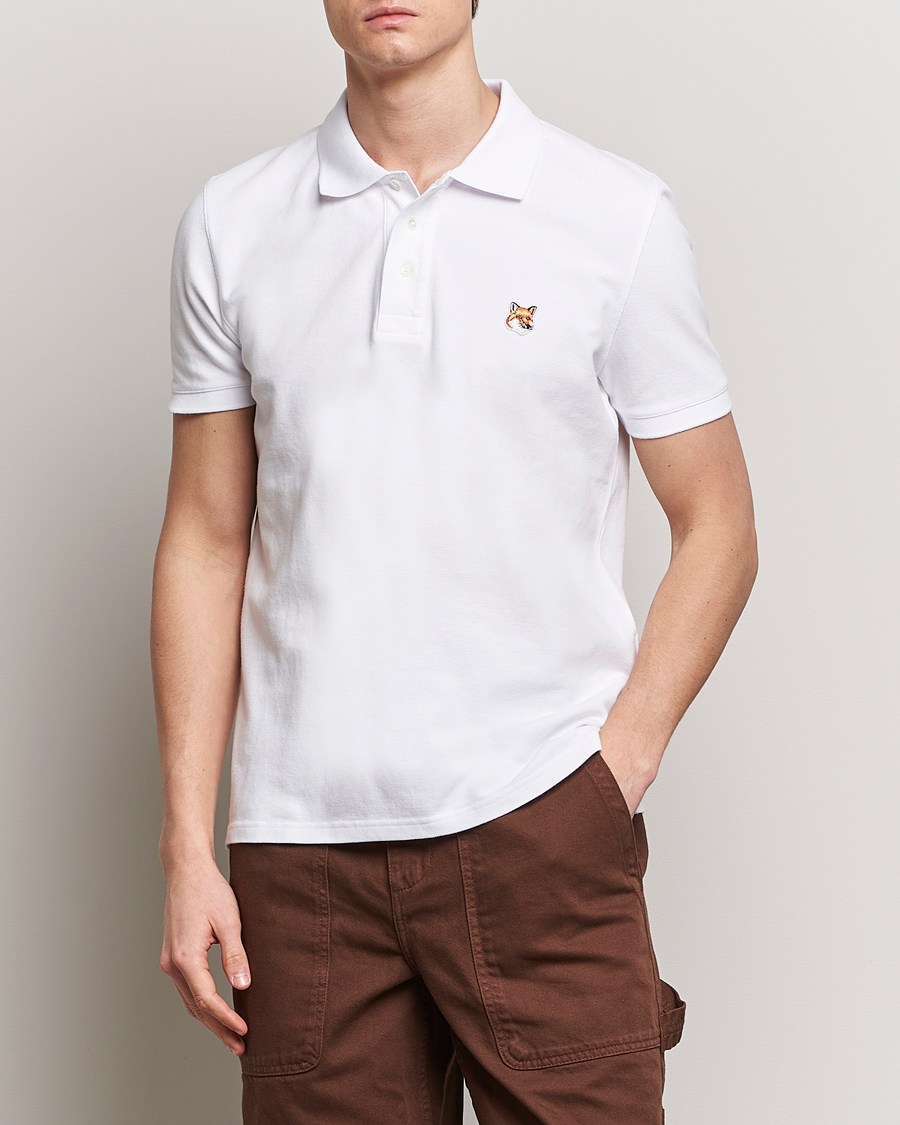 Herre | Polotrøjer | Maison Kitsuné | Fox Head Polo White