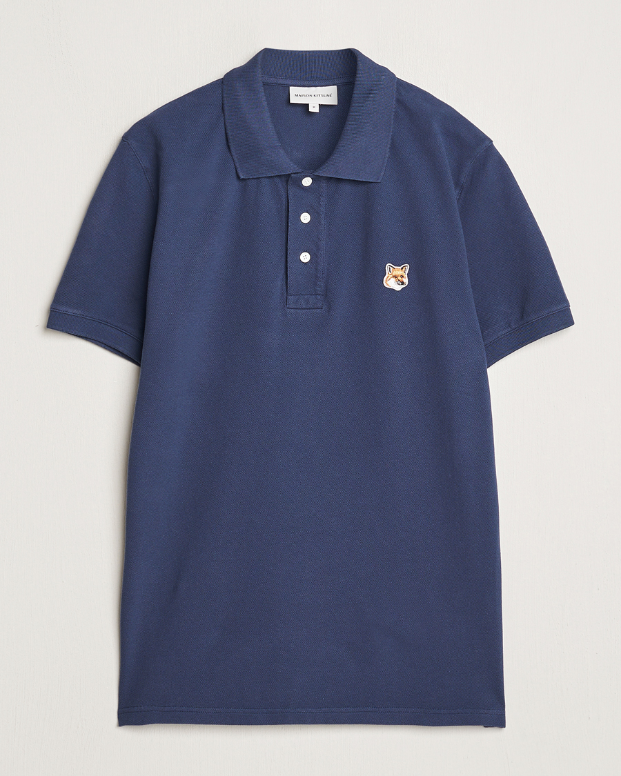 Herre |  | Maison Kitsuné | Fox Head Polo Ink Blue