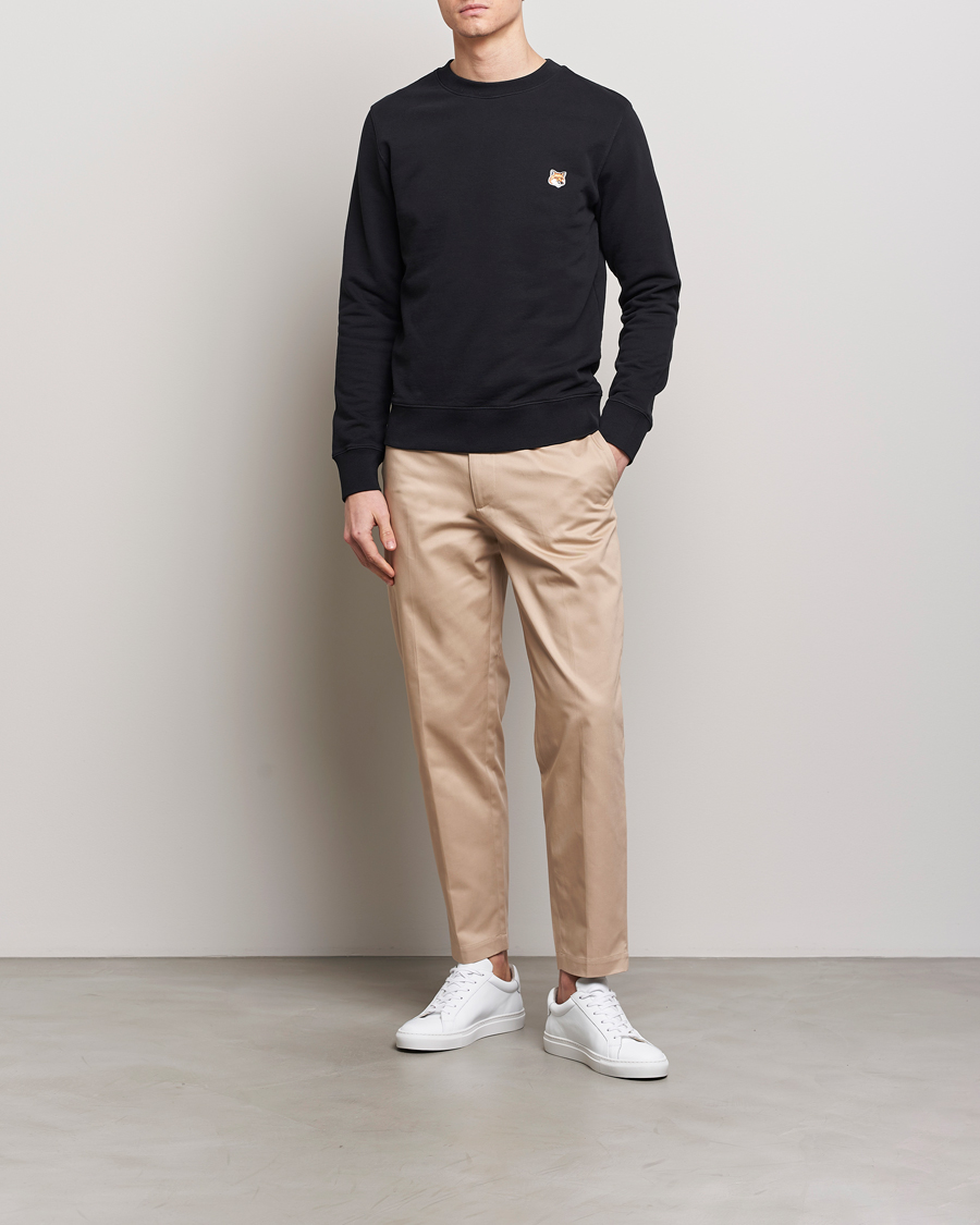Herre | Trøjer | Maison Kitsuné | Fox Head Sweatshirt Black