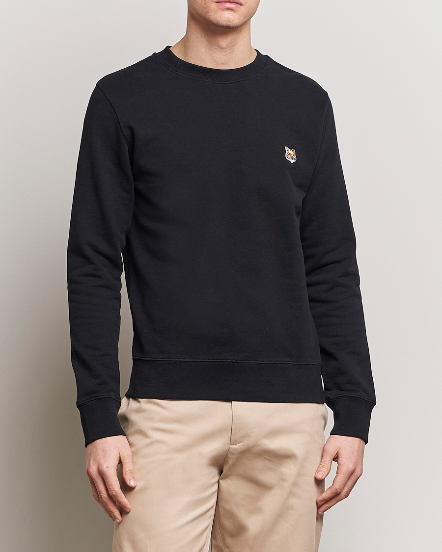 Herre | Contemporary Creators | Maison Kitsuné | Fox Head Sweatshirt Black