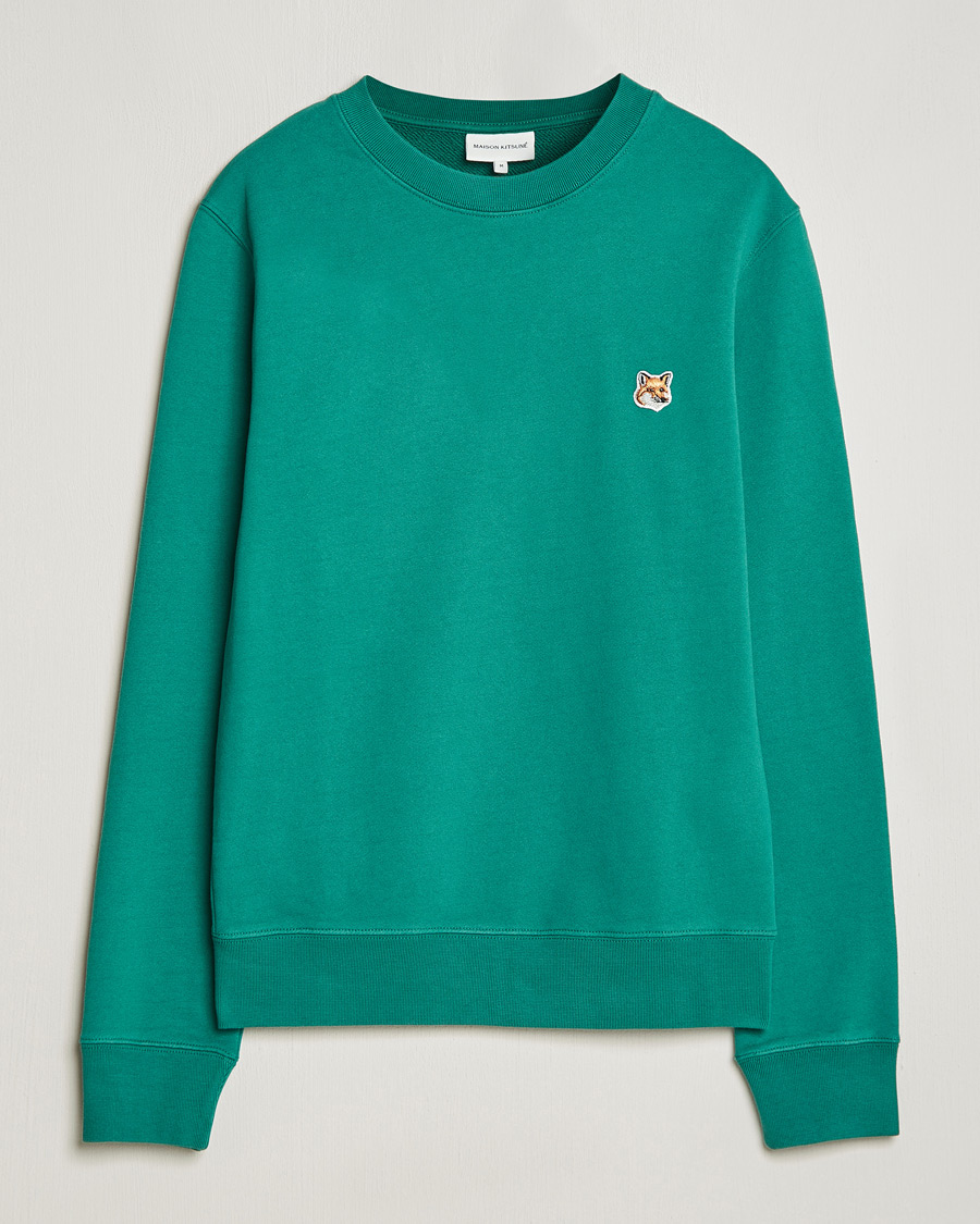 Herre |  | Maison Kitsuné | Fox Head Sweatshirt Pine Green