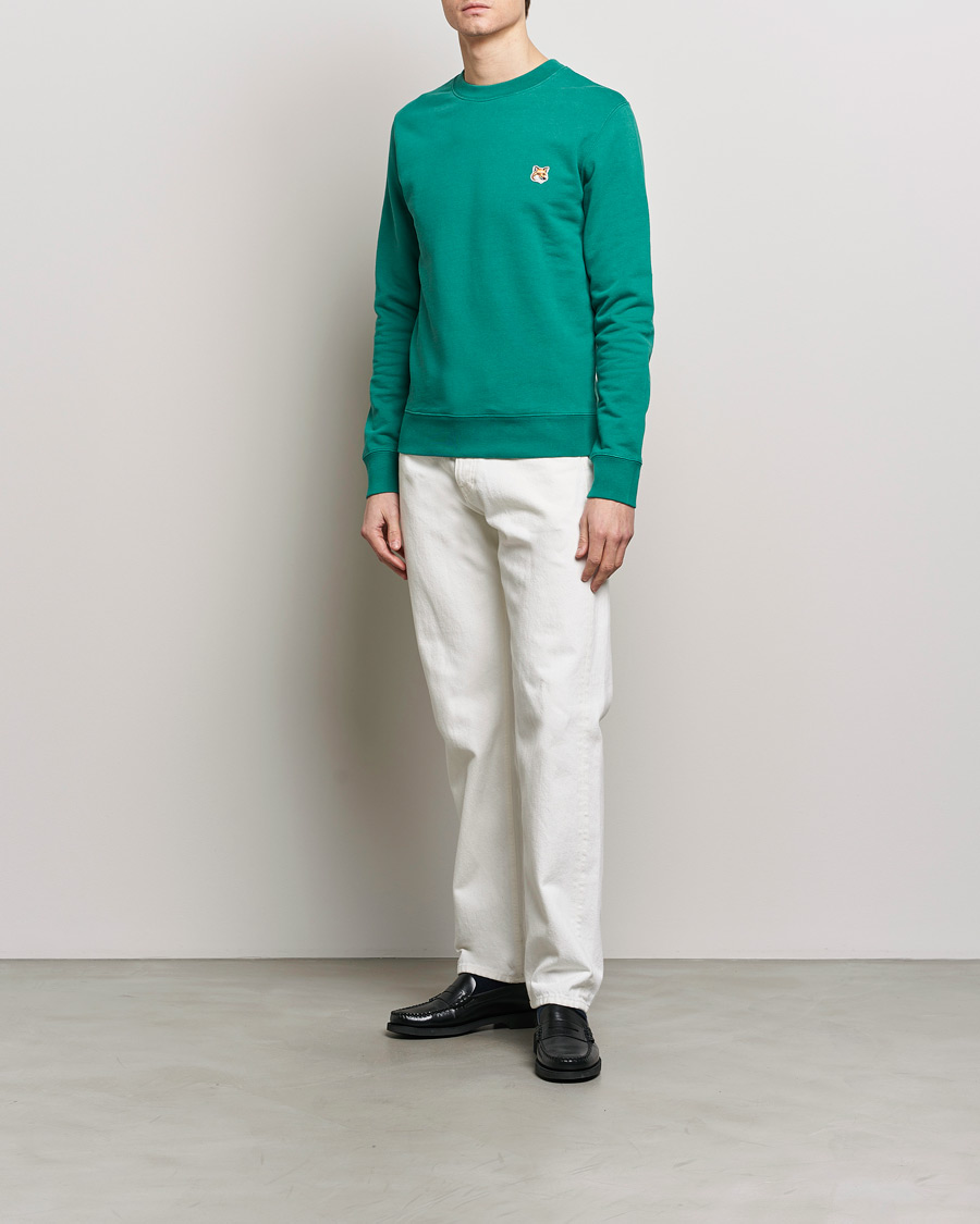 Herre | Trøjer | Maison Kitsuné | Fox Head Sweatshirt Pine Green
