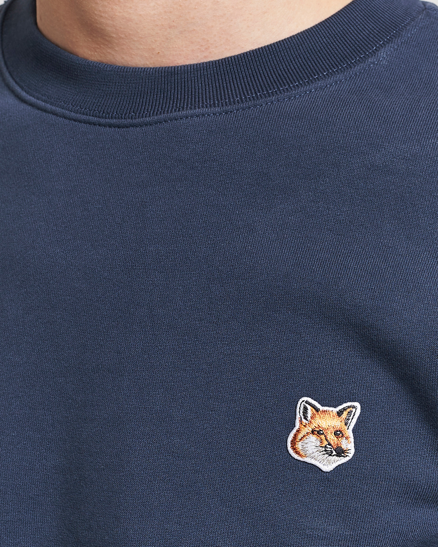 Herre | Trøjer | Maison Kitsuné | Fox Head Sweatshirt Ink Blue