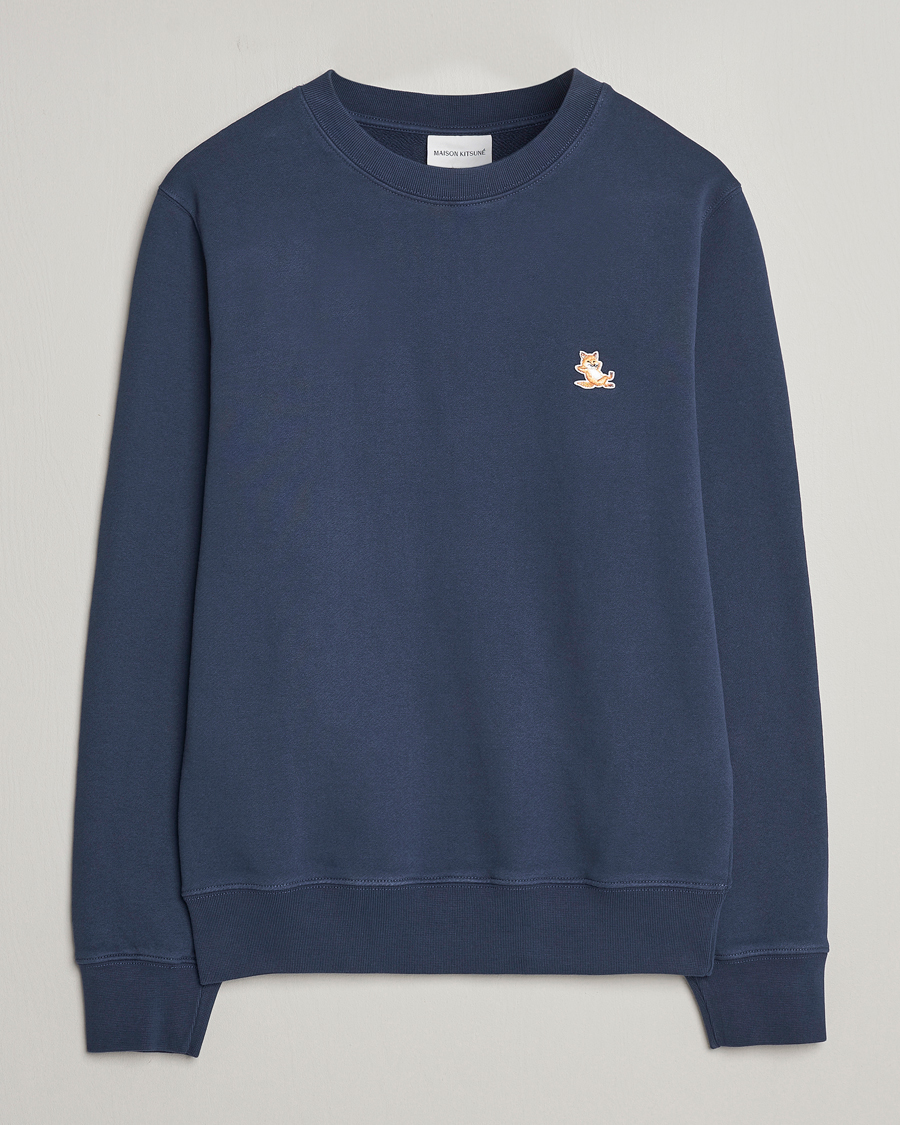 Herre | Trøjer | Maison Kitsuné | Chillax Fox Sweatshirt Ink Blue