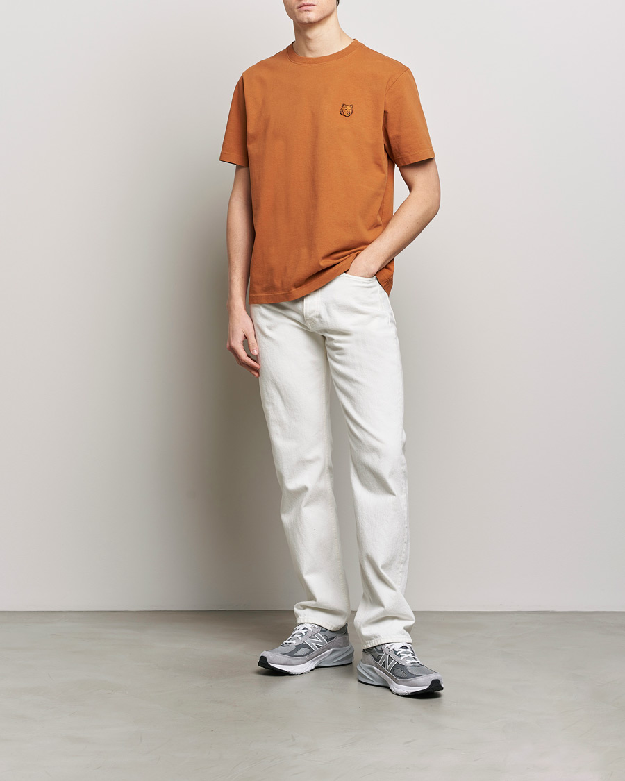 Herre | T-Shirts | Maison Kitsuné | Tonal Fox Head T-Shirt Tobacco