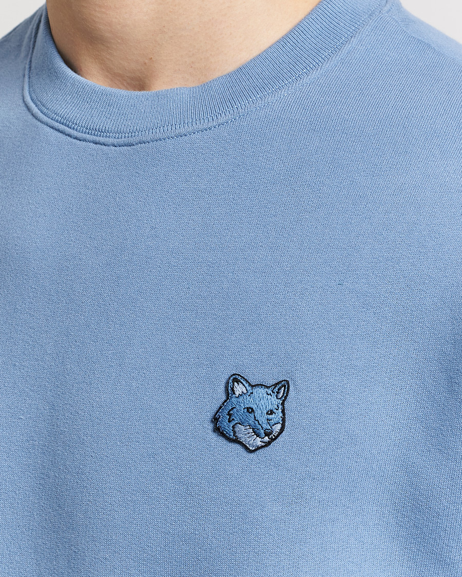 Herre | Trøjer | Maison Kitsuné | Tonal Fox Head Sweatshirt Hampton Blue