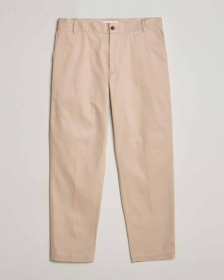 Herre | Bukser | Maison Kitsuné | Straight Chino Light Beige